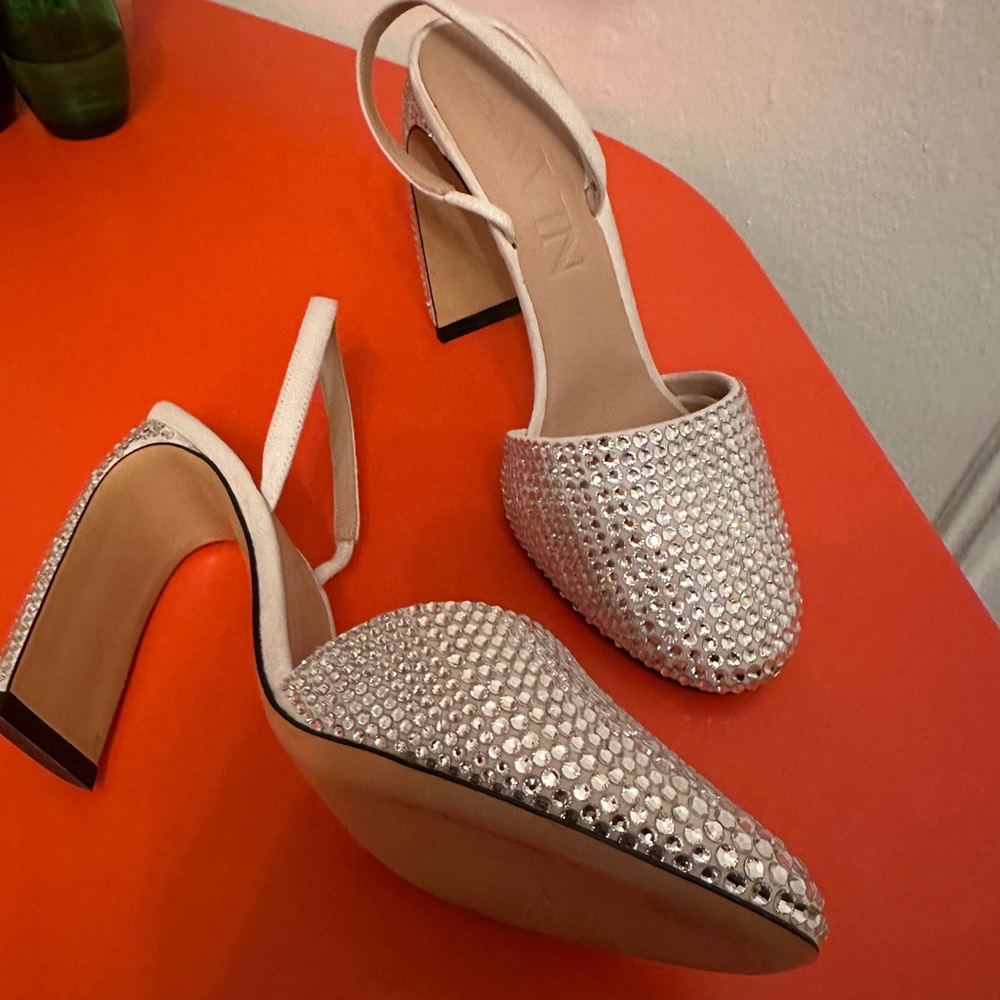 Lanvin Sequin Banana Heel